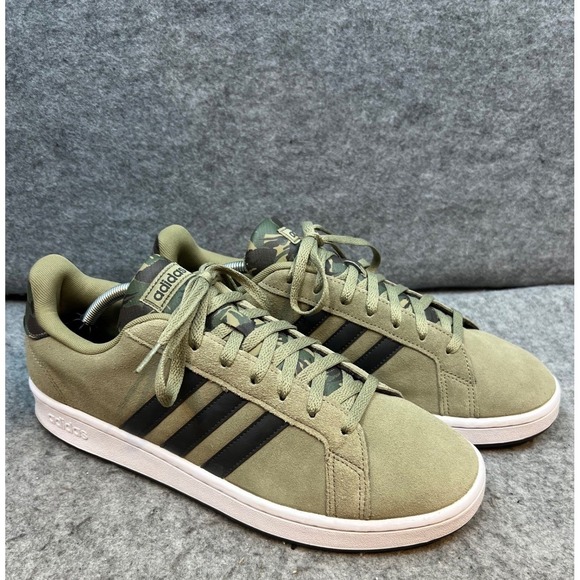 Adidas Grand Court Orbit Green Camo Accent Men's Sneakers Tennis‎ Shoes 12 - Picture 2 of 9